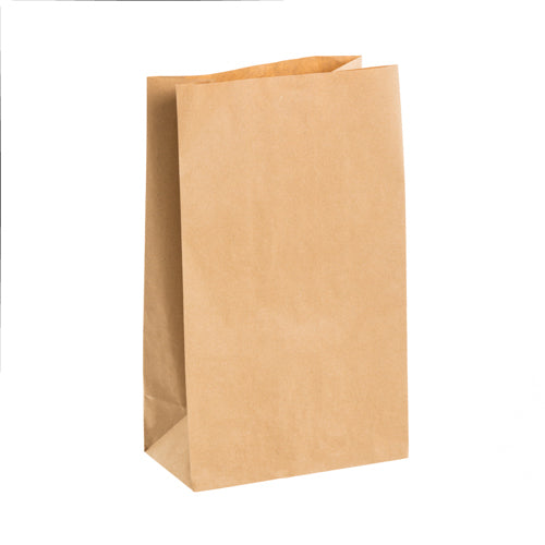 Recycled Brown Kraft (Grocery) Block Bottom Bags