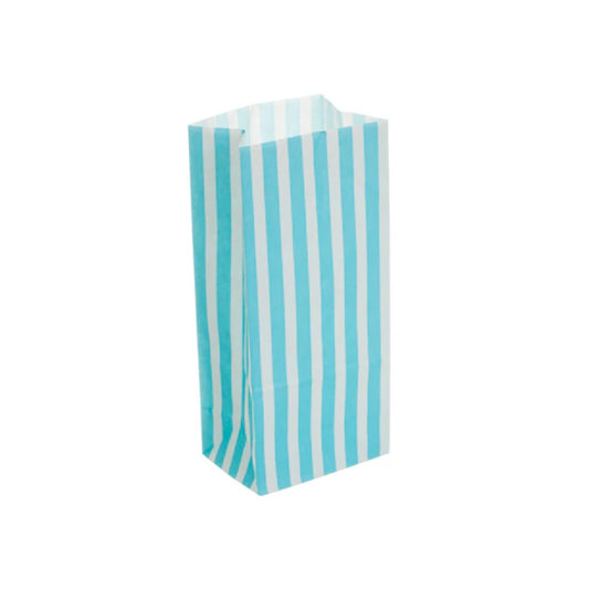 Aqua Stripe Pick 'n' Mix Bag 10x7x24cm (1000 per pack)