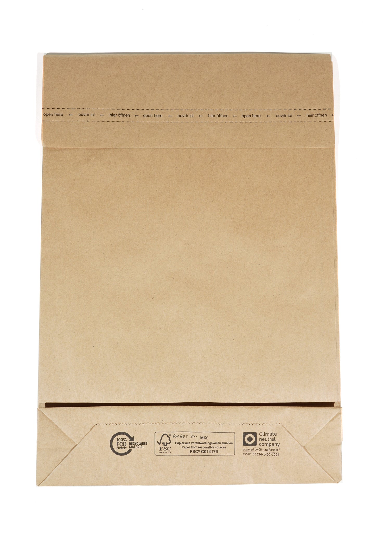 Brown FSC® Double-Sealed Eco Mailing Bags (300x80x430mm)