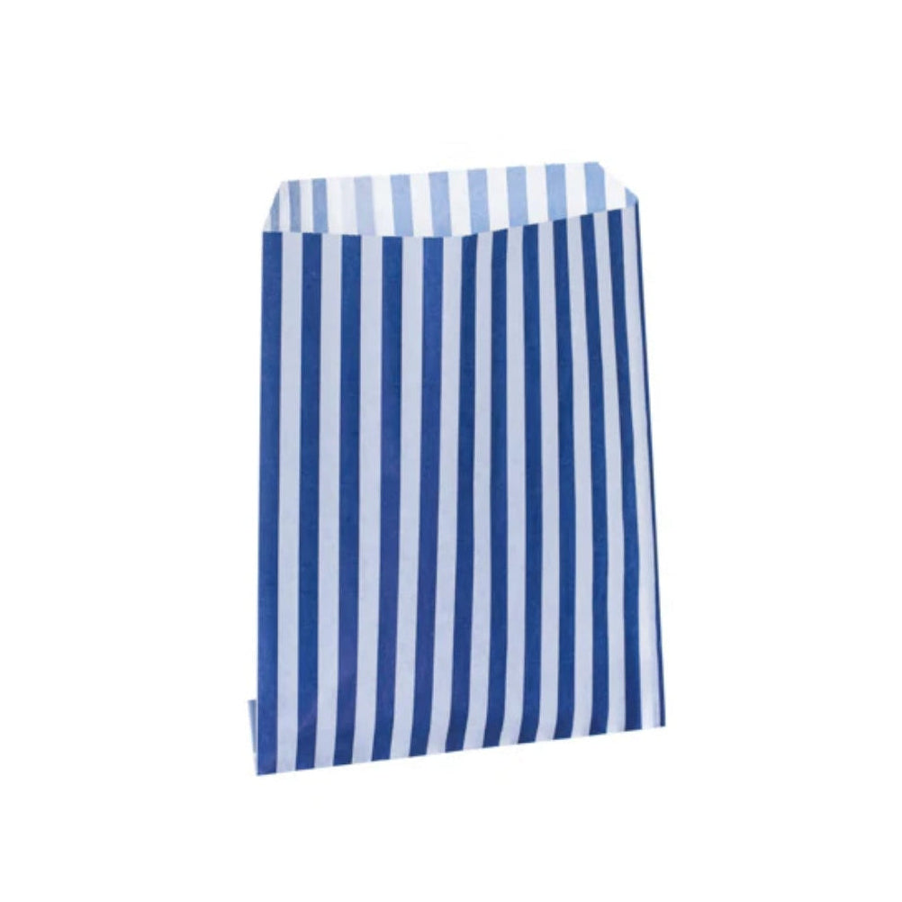Blue Candy Stripe Counter Bags 18x23cm (1000 per pack)