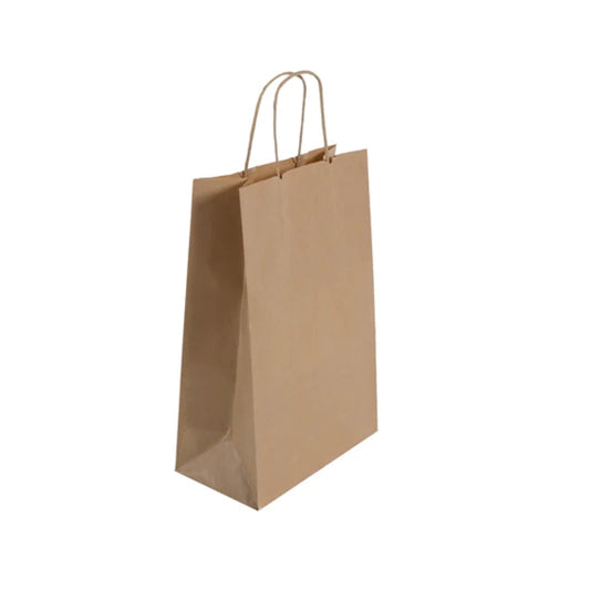 Brown Kraft Twist Handle Bag (26x13x36cm)