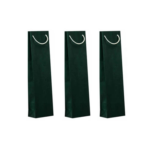 Dark Green Wine Bottle Bag
