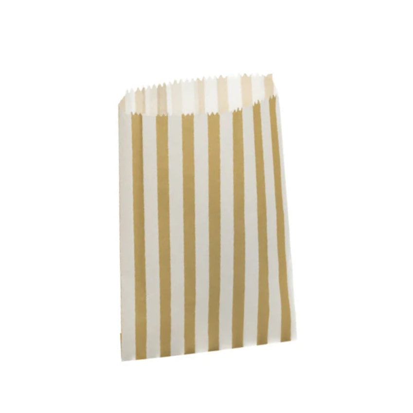 Gold Candy Stripe Counter Bags 13x18cm (1000 per pack)