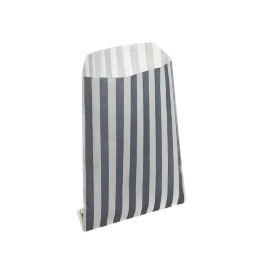 Grey Candy Stripe Counter Bags 13x18cm (1000 per pack)
