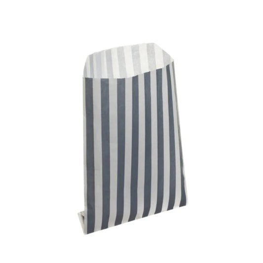 Grey Candy Stripe Counter Bags 13x18cm (1000 per pack)