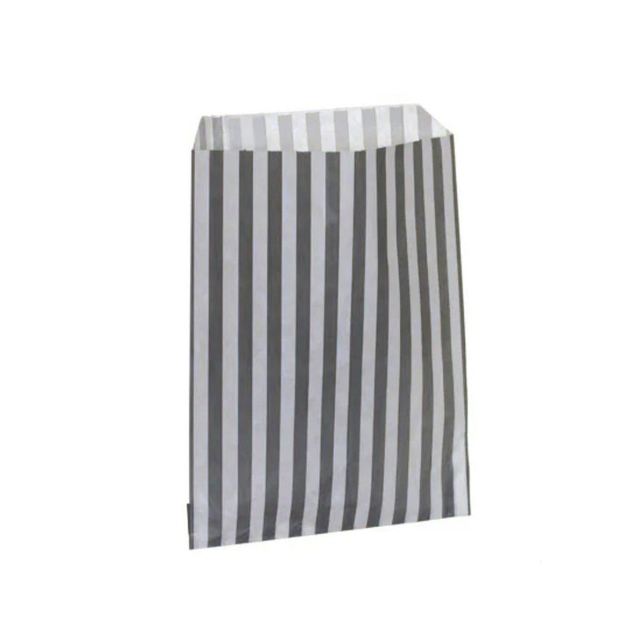 Grey Candy Stripe Counter Bags 18x23cm (1000 per pack)