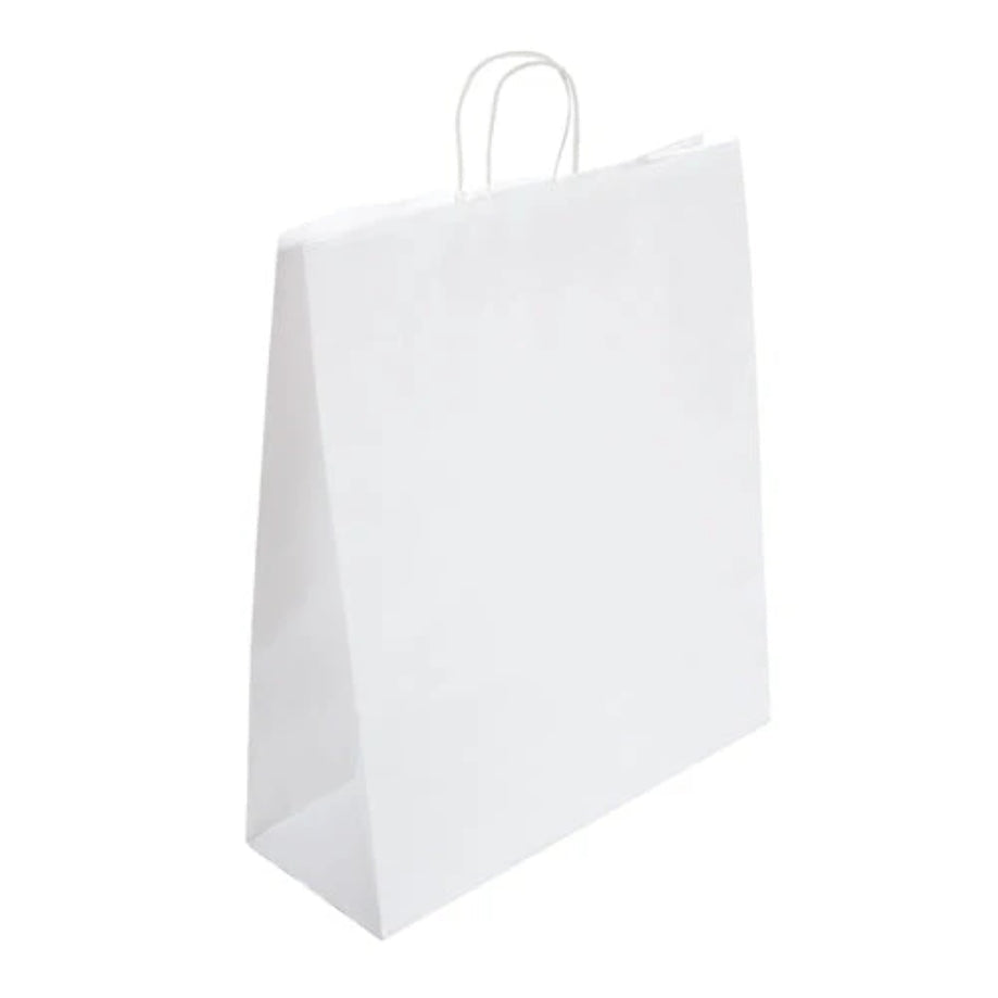 Kingsize White Twist Handle Bag (54x15x49cm)