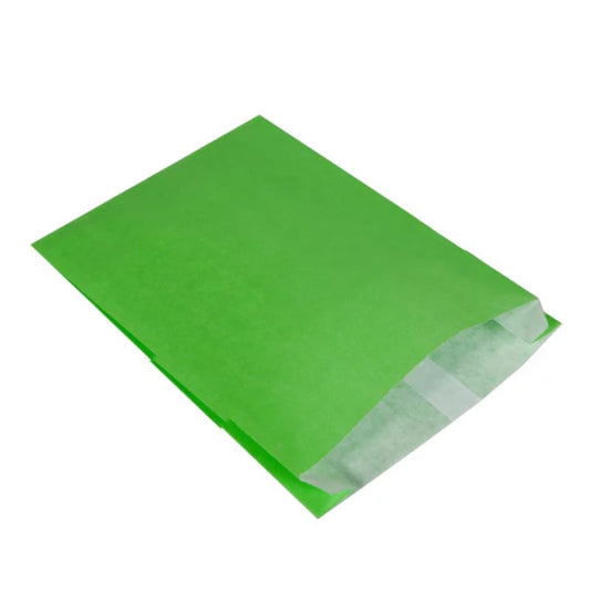 Large Lime Green Counter Bags 200x70x320mm (100 per pack)