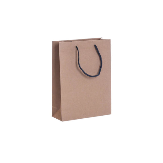Luxury Recycled Bag with Charcoal Grey Rope Handles (260x100x350mm)