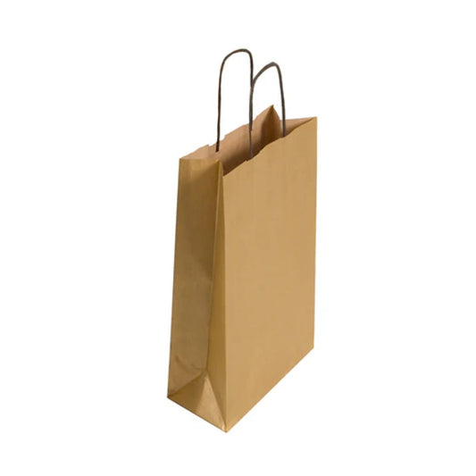 Medium Gold Twist Handle Bag (24x11x31cm)