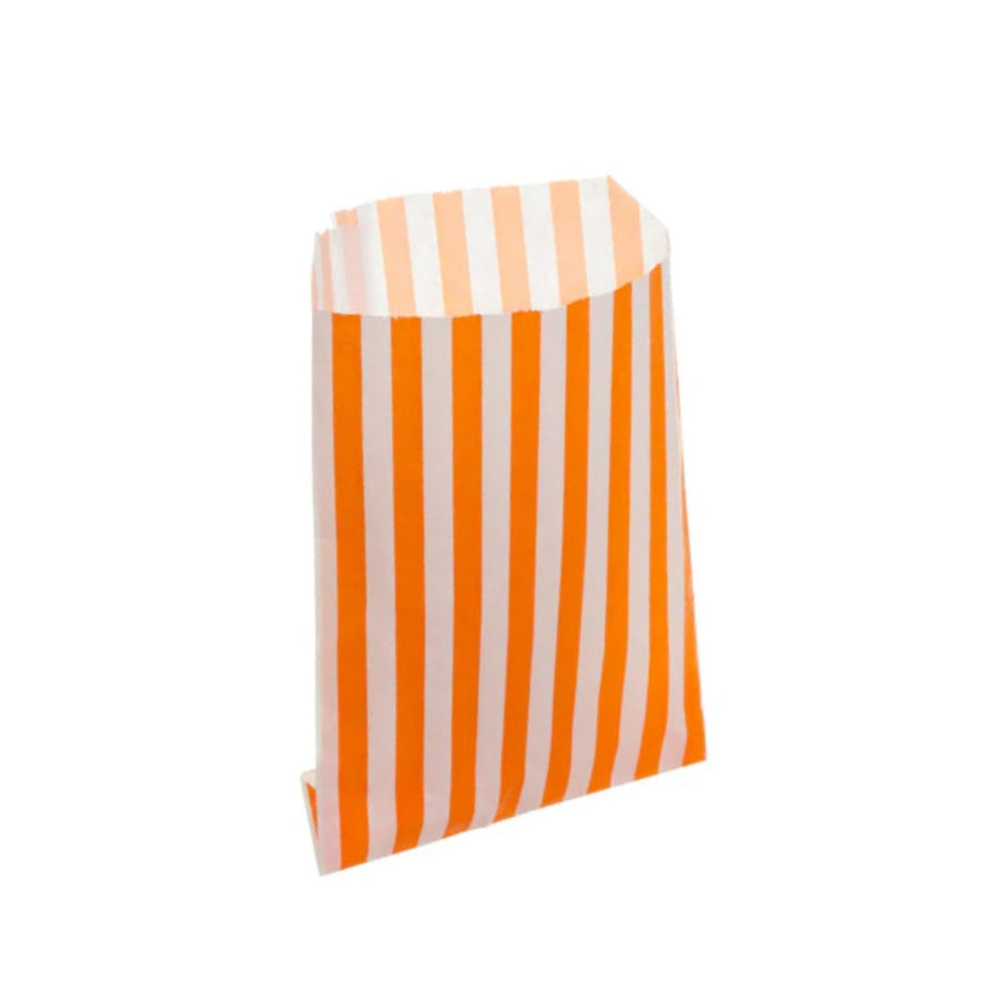 Orange Candy Stripe Counter Bags 13x18cm (1000 per pack)