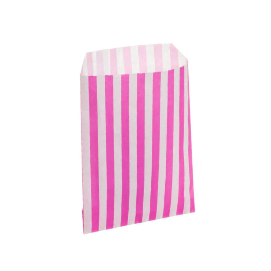 Pink Candy Stripe Counter Bags 13x18cm (1000 per pack)
