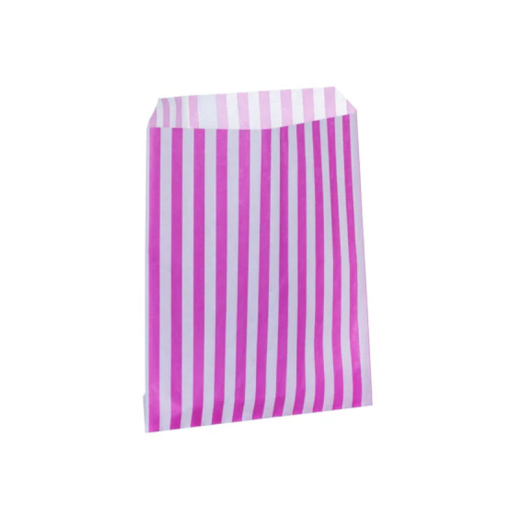 Pink Candy Stripe Counter Bags 18x23cm (1000 per pack)