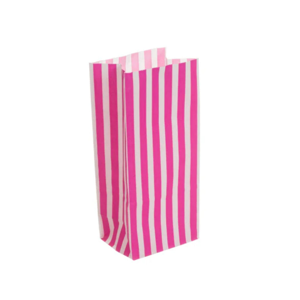 Pink Stripe Pick 'n' Mix Bag 10x7x24cm (1000 per pack)