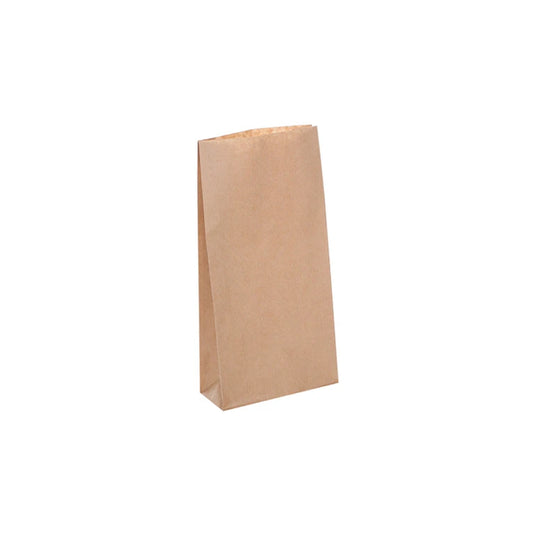 Recycled Brown Kraft Block Bottom Bags (150x65x300mm)