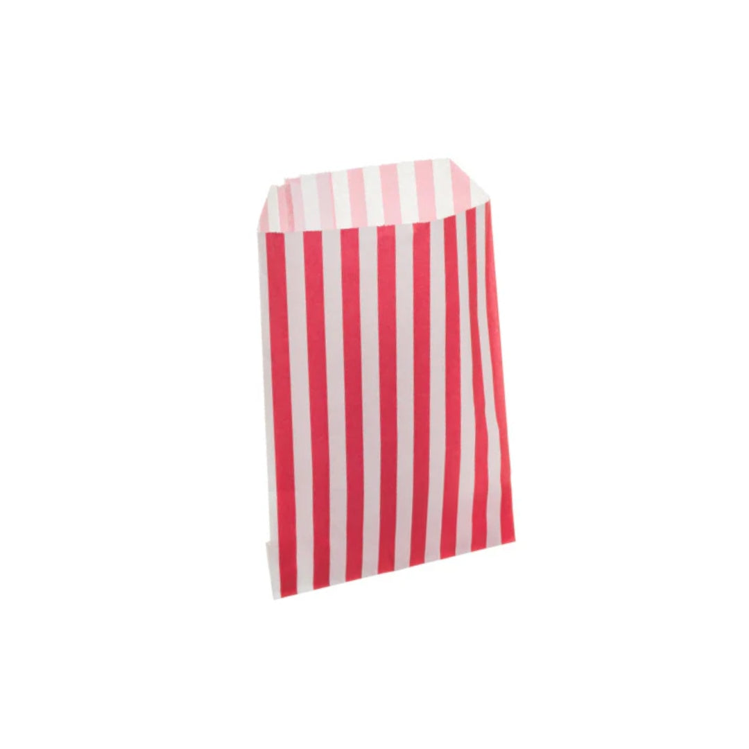 Red Candy Stripe Counter Bags 13x18cm (1000 per pack)