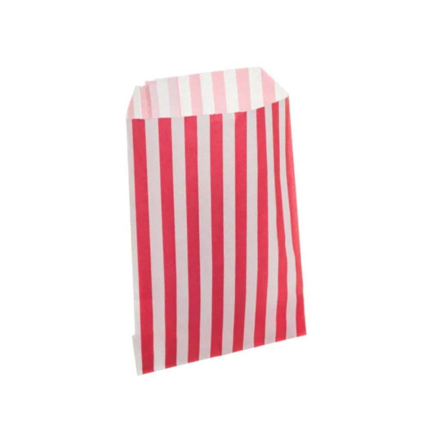 Red Candy Stripe Counter Bags 13x18cm (1000 per pack)