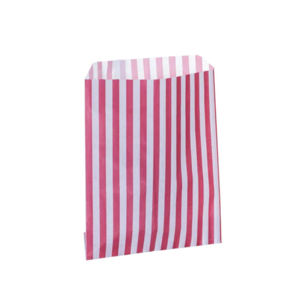 Red Candy Stripe Counter Bags 18x23cm (1000 per pack)