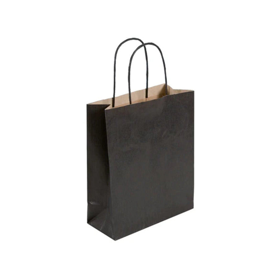 Small Black Twist Handle GIft Bag (19x8x21cm)