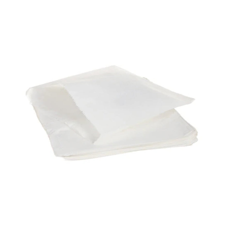 White Kraft Sulphite Counter Bags 12"x12" (500 per pack)
