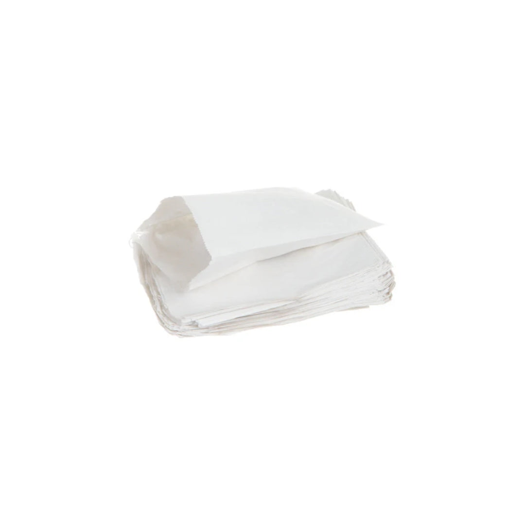 White Kraft Sulphite Counter Bags 6"x6" (1000 per pack)