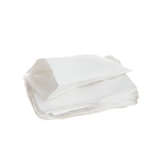 White Kraft Sulphite Counter Bags 6"x6" (1000 per pack)