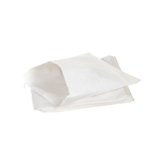 White Kraft Sulphite Counter Bags 8"x8" (1000 per pack)