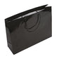 Black Glossy Rope Handle Bag 42x12x32cm