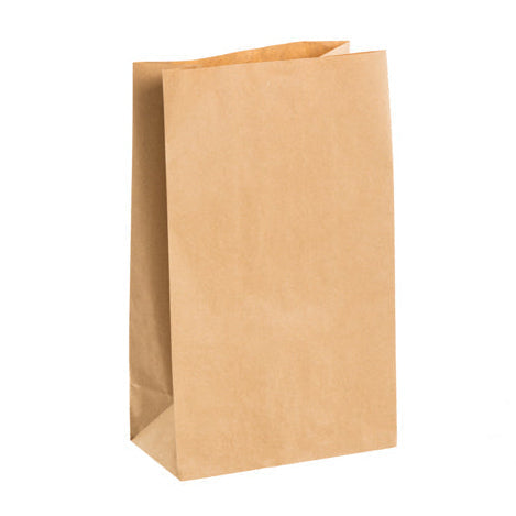 Recycled Brown Kraft Block Bottom Bags (250x138x550mm)