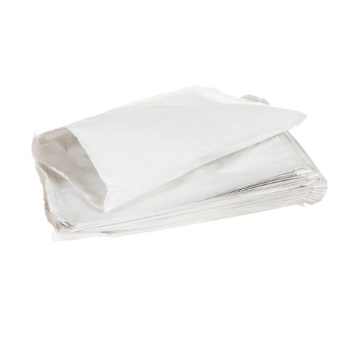 White Kraft Greaseproof Counter Bags 8x8" 