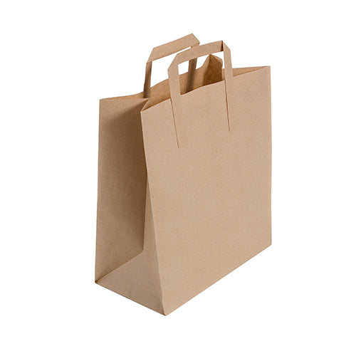 Large Brown Kraft Takeaway Bag
