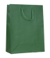 Large Green Matt Laminated Carrier Bag 22x10x27cm