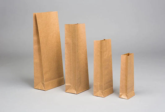 Recycled Block Bottom Paper Bags