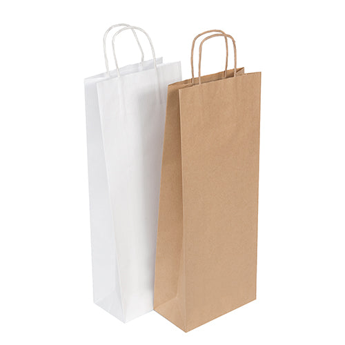 Twisted Handle Wine Bottle Bags