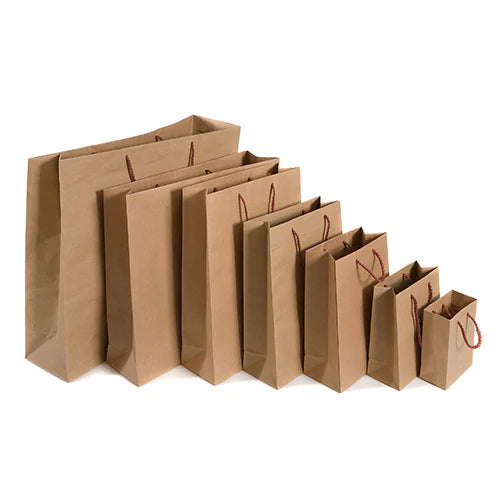 Hot Sale Logo Print Brown Kraft Paper Carrier Bags with Rope Handle  China  Insulated Brown Paper Bags and Brown Paper Carrier Bags price   MadeinChinacom