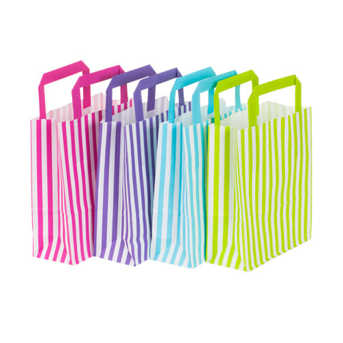 Large Candy Stripe Carrier Bags