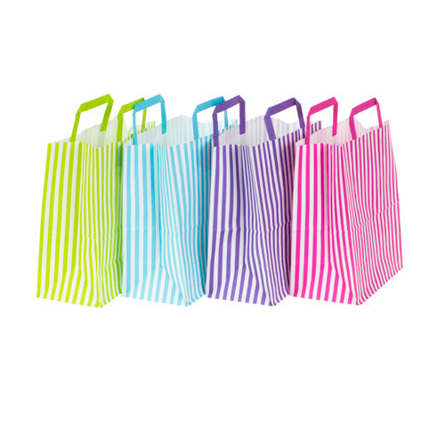Small Candy Stripe Bags