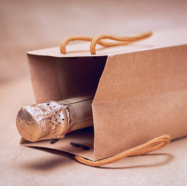 Photo of wine bottle bags in various colours 