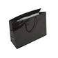 Black Glossy Rope Handle Bag 32x12x25cm