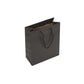 Black Recycled Carrier with Rope Handles 22x10x27cm