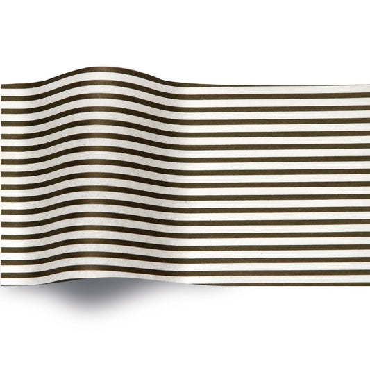 Black & White Pinstripe SatinWrap® Luxury Tissue Paper (240 sheets per ream)