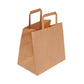 Brown Patisserie Paper Takeaway Bags (260x175x245mm) on a white background