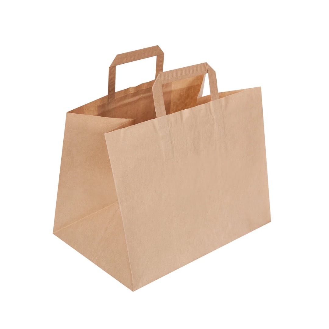 Brown Patisserie Paper Takeaway Bags (317x218x245mm)