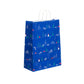 Christmas Paper Carrier Bag - Blue 32x14x42