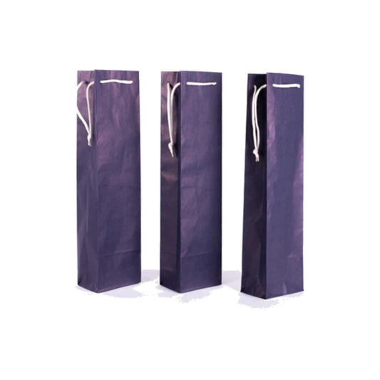 Dark Blue Wine Bottle Bag
