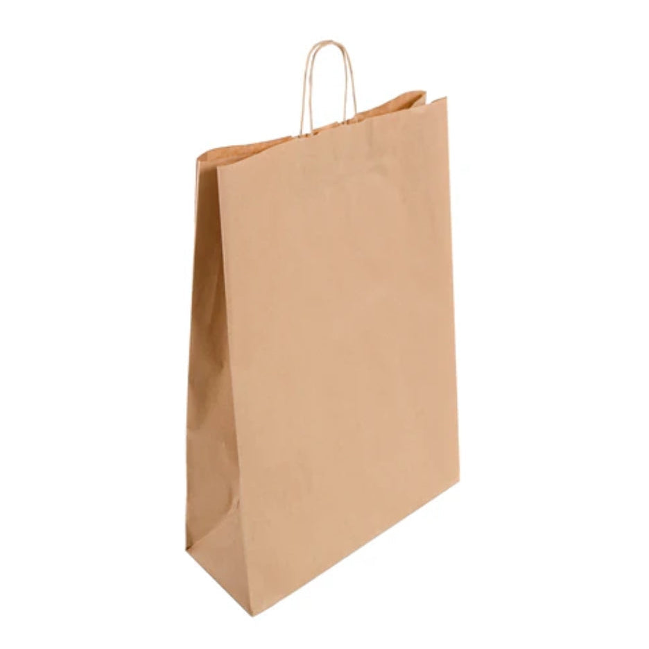 Extra Large Brown Kraft Twist Handle Bag (45x17x48cm)