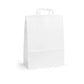 Extra Large White Kraft Takeaway Carrier with Internal Paper Tape Handles (32x14x42cm)