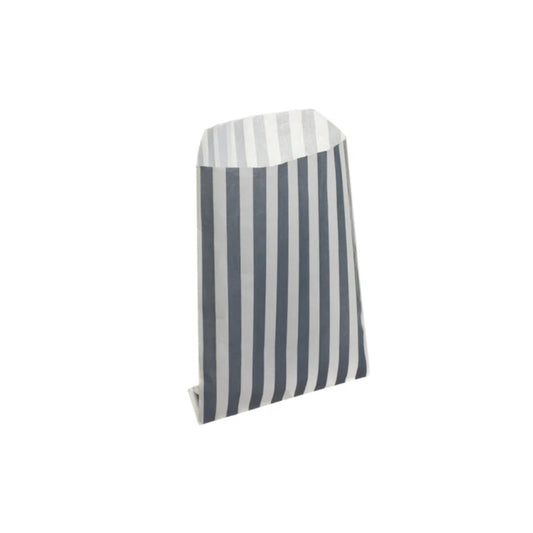 Grey Candy Stripe Counter Bags 13x18cm (1000 per pack)