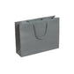 Grey Laminated Rope Handle Bag 42x12x32cm