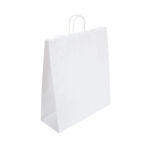 Kingsize White Twist Handle Bag (54x15x49cm)